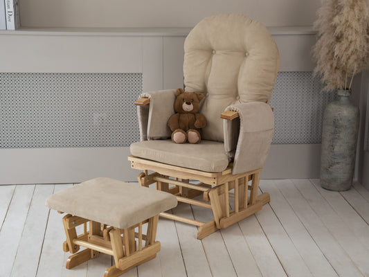 Klasszik Plusz Hintafotel (Natúr-Barna)