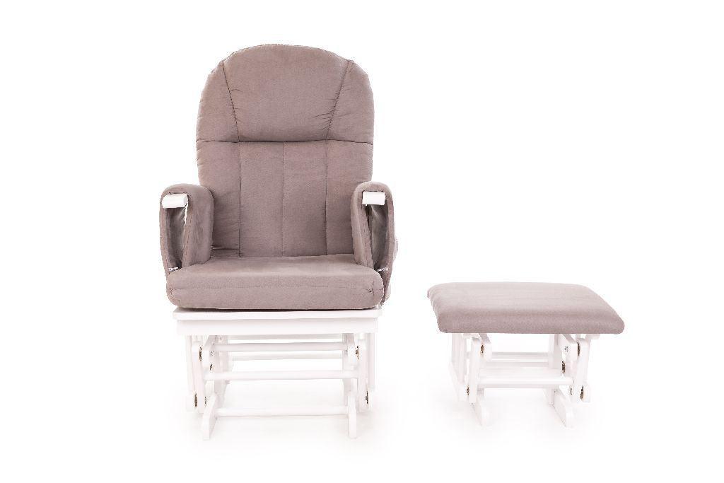 Design Plusz Hintafotel (Fehér - Szürke)