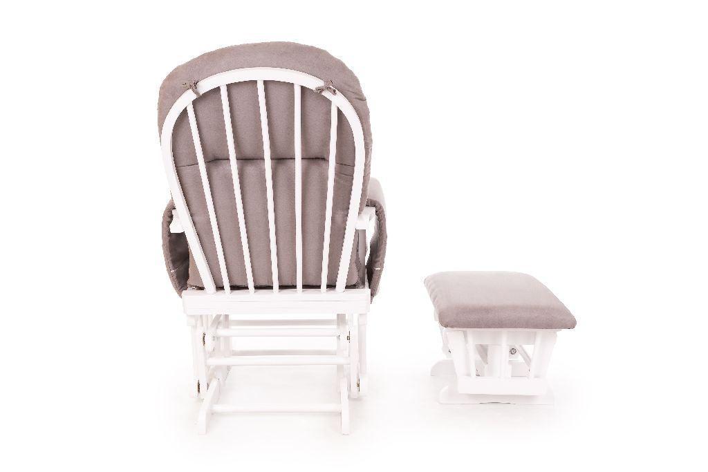 Design Plusz Hintafotel (Fehér - Szürke)